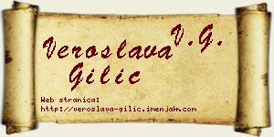 Veroslava Gilić vizit kartica